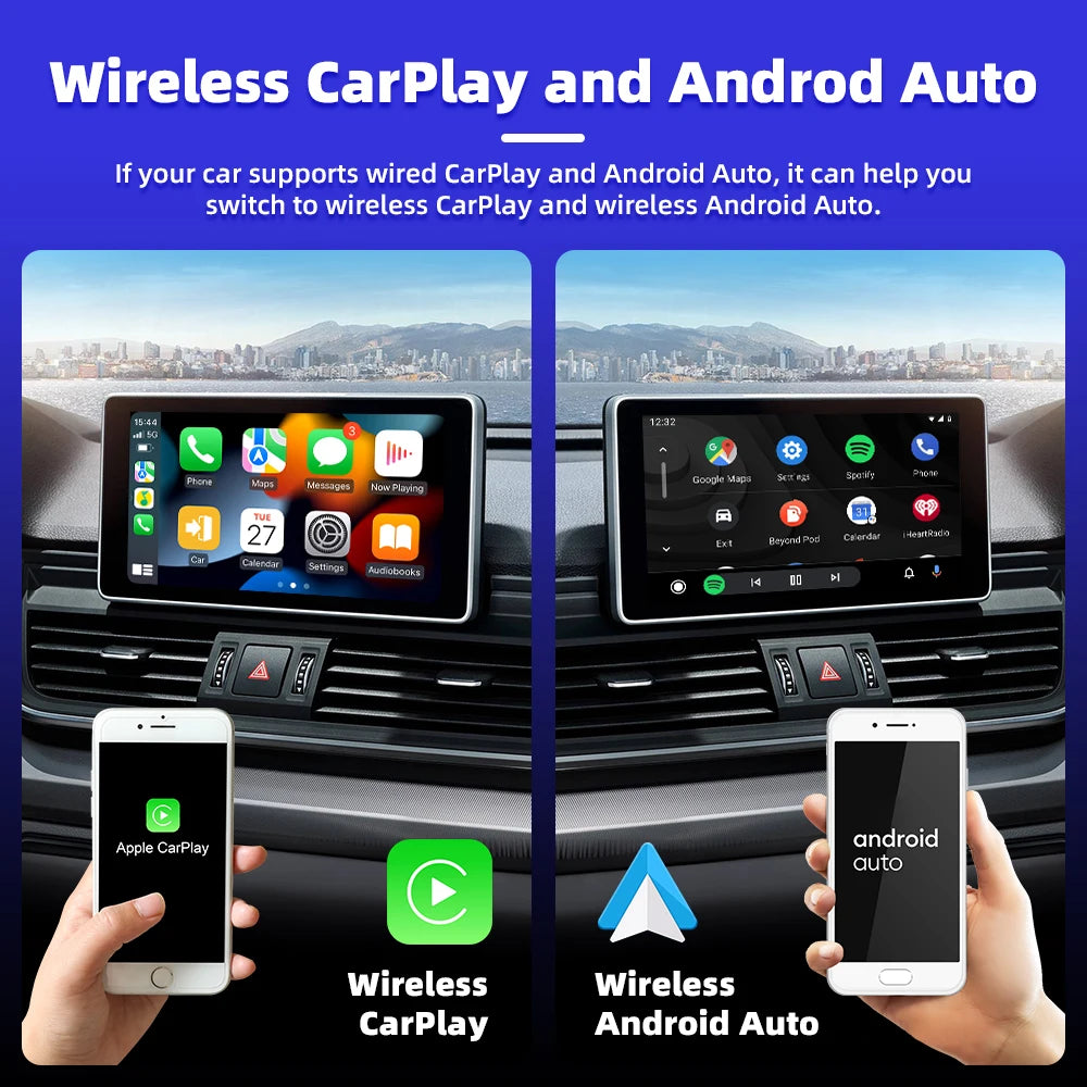 Wireless CarPlay and Android Auto AI Box