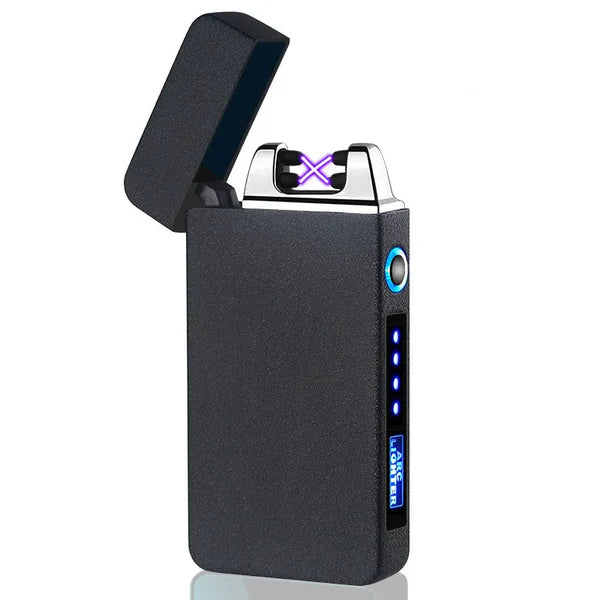 Metal Outdoor Electric Windproof Double Arc Lighter