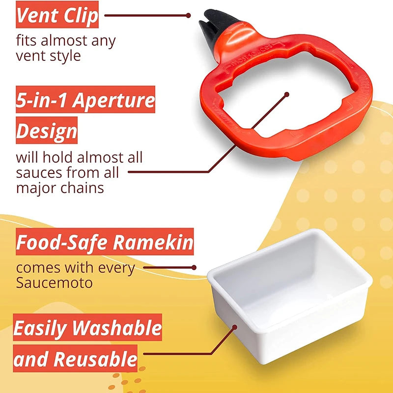 Set of Fast Food Sauce Holders