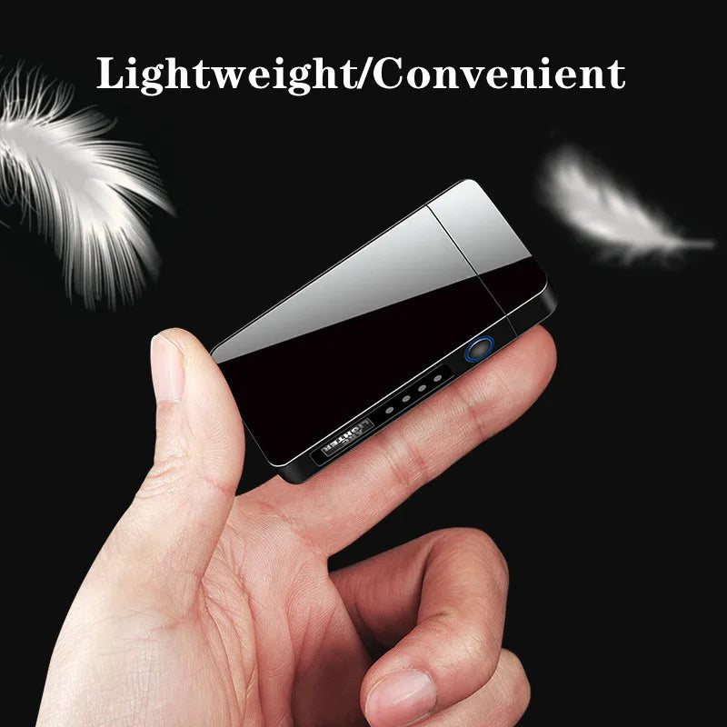 Metal Outdoor Electric Windproof Double Arc Lighter