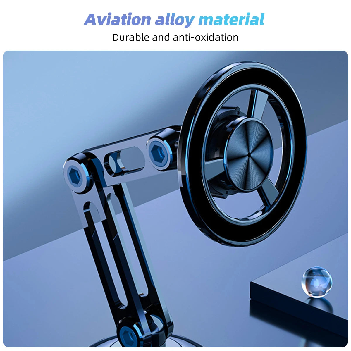 Rotating Car Phone Holder With Magnetic Force