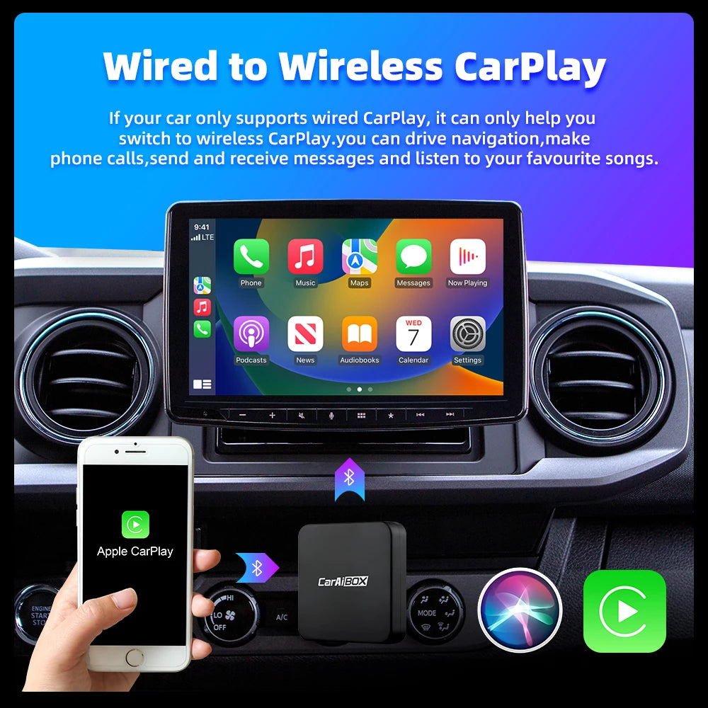 Wireless CarPlay and Android Auto AI Box