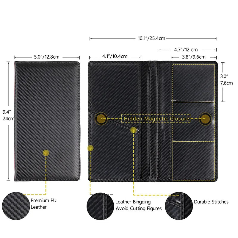 Leather Car Registration and Insurance Card Holder