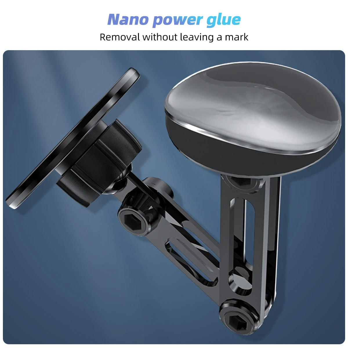 Rotating Car Phone Holder With Magnetic Force