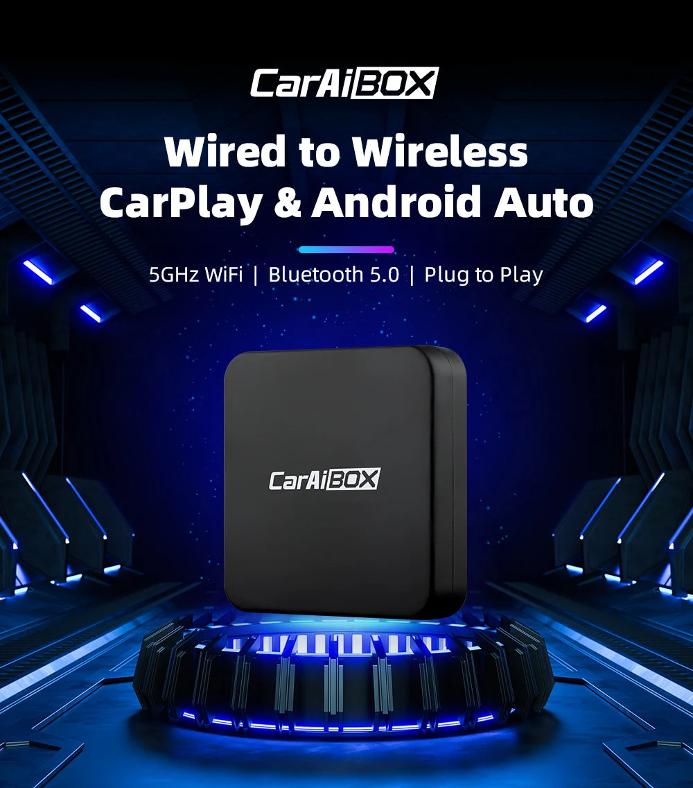 Wireless CarPlay and Android Auto AI Box